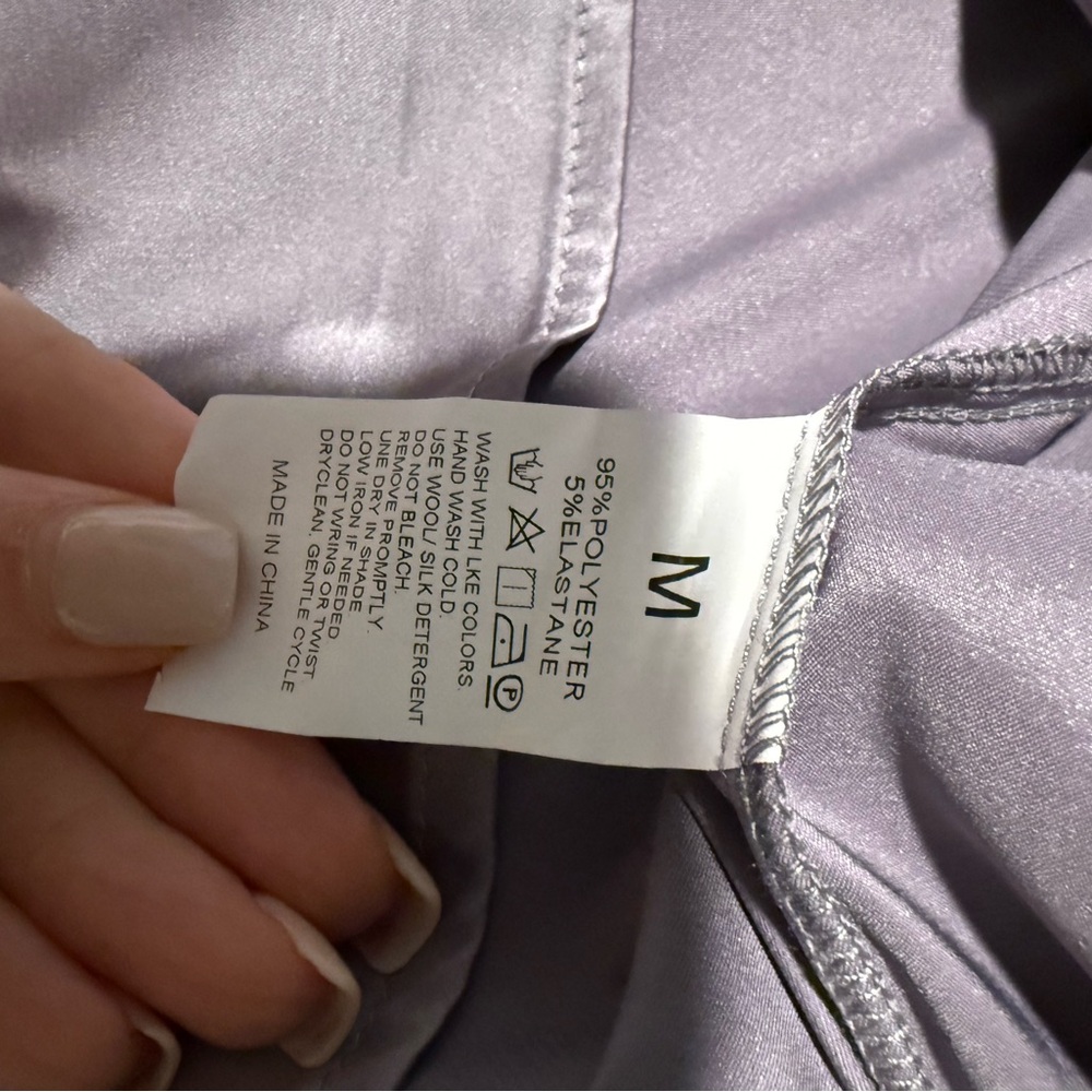 Elegant Women's Blouse in Dark Lavender - Picture 5 of 5